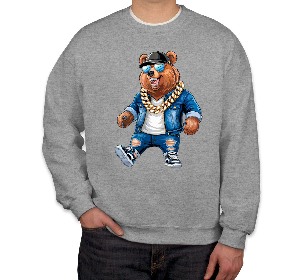 Cool Rapper Bear Unisex Sweatshirt