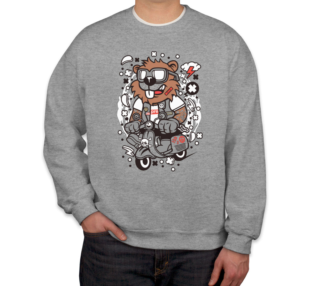 Scooter Beaver Unisex Sweatshirt