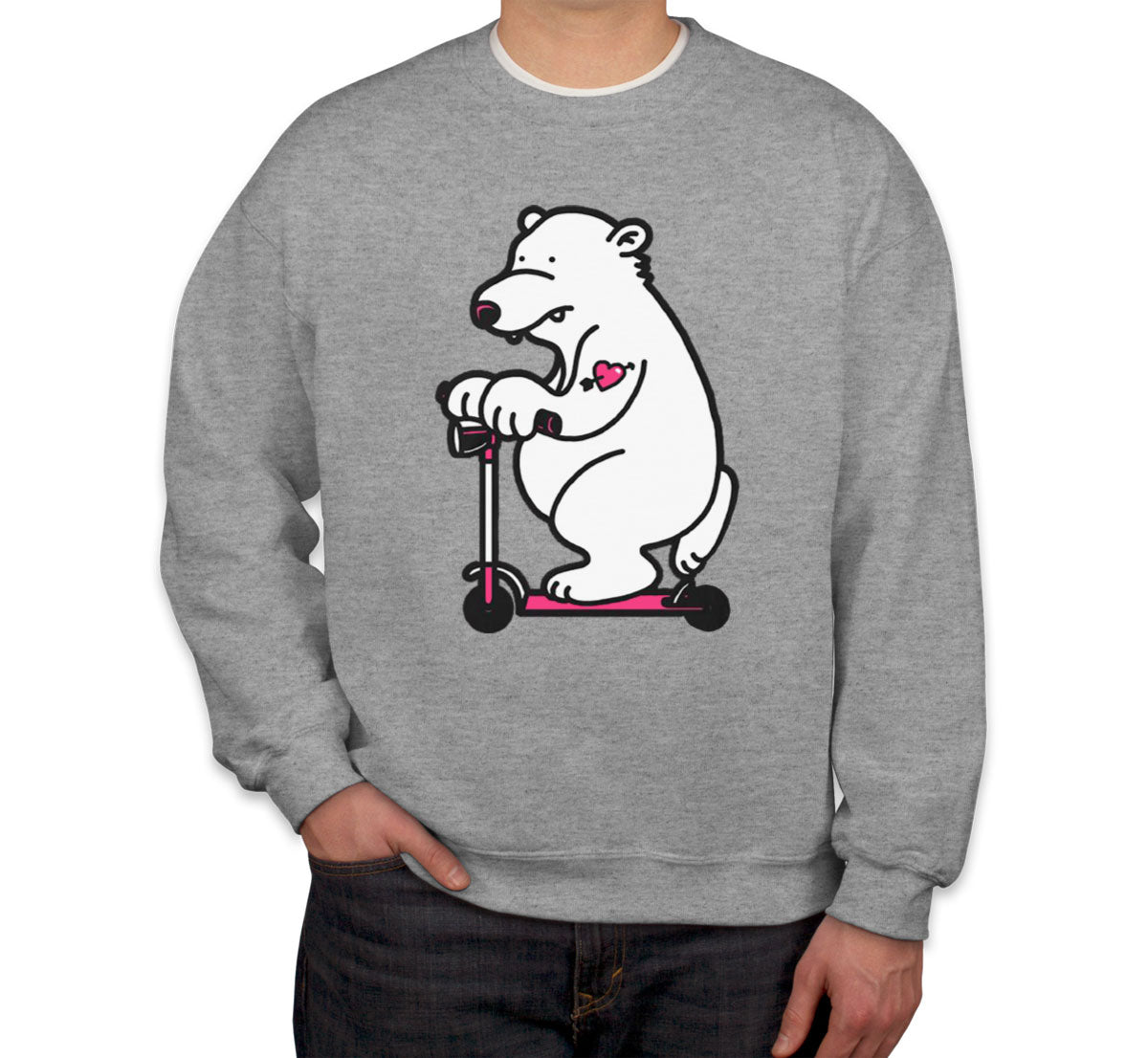 Scooter Bear Unisex Sweatshirt