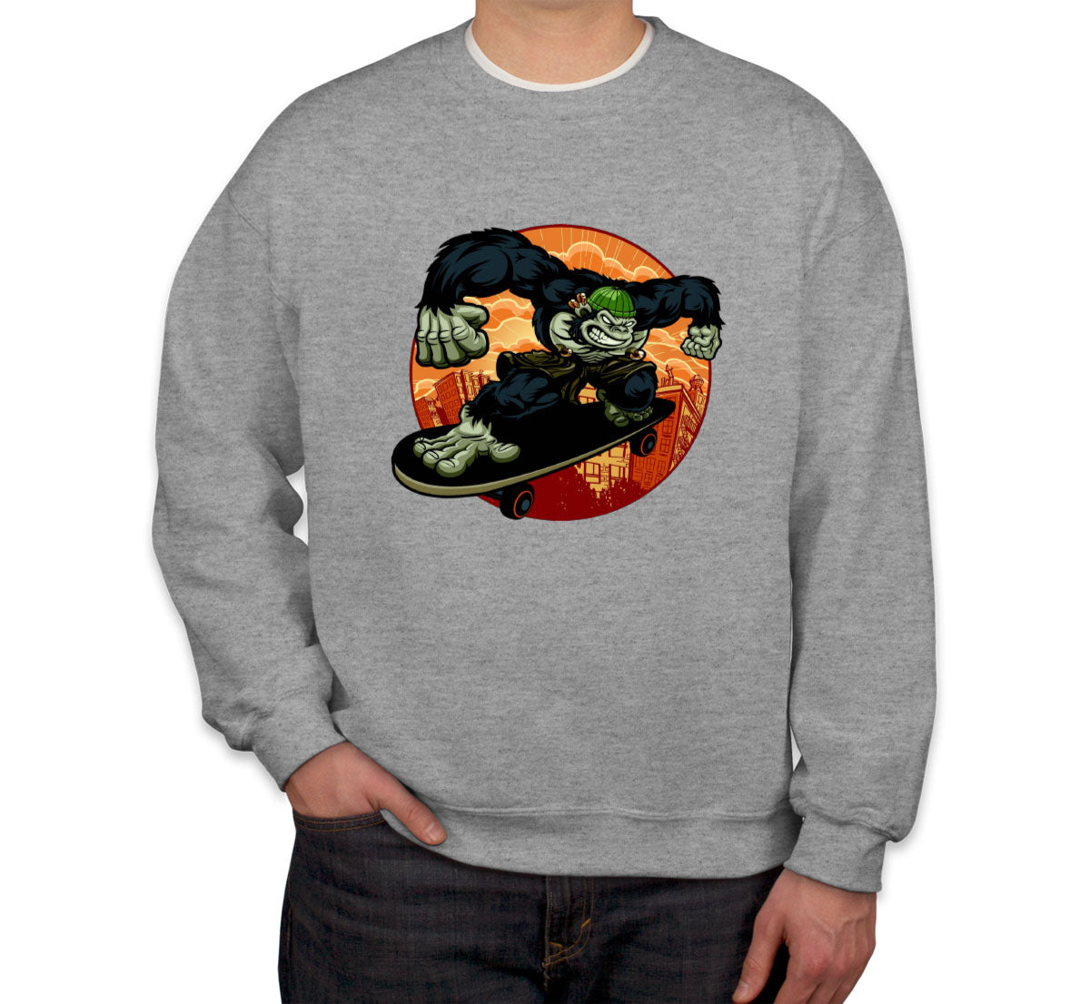 Gorilla Skateboard Unisex Sweatshirt