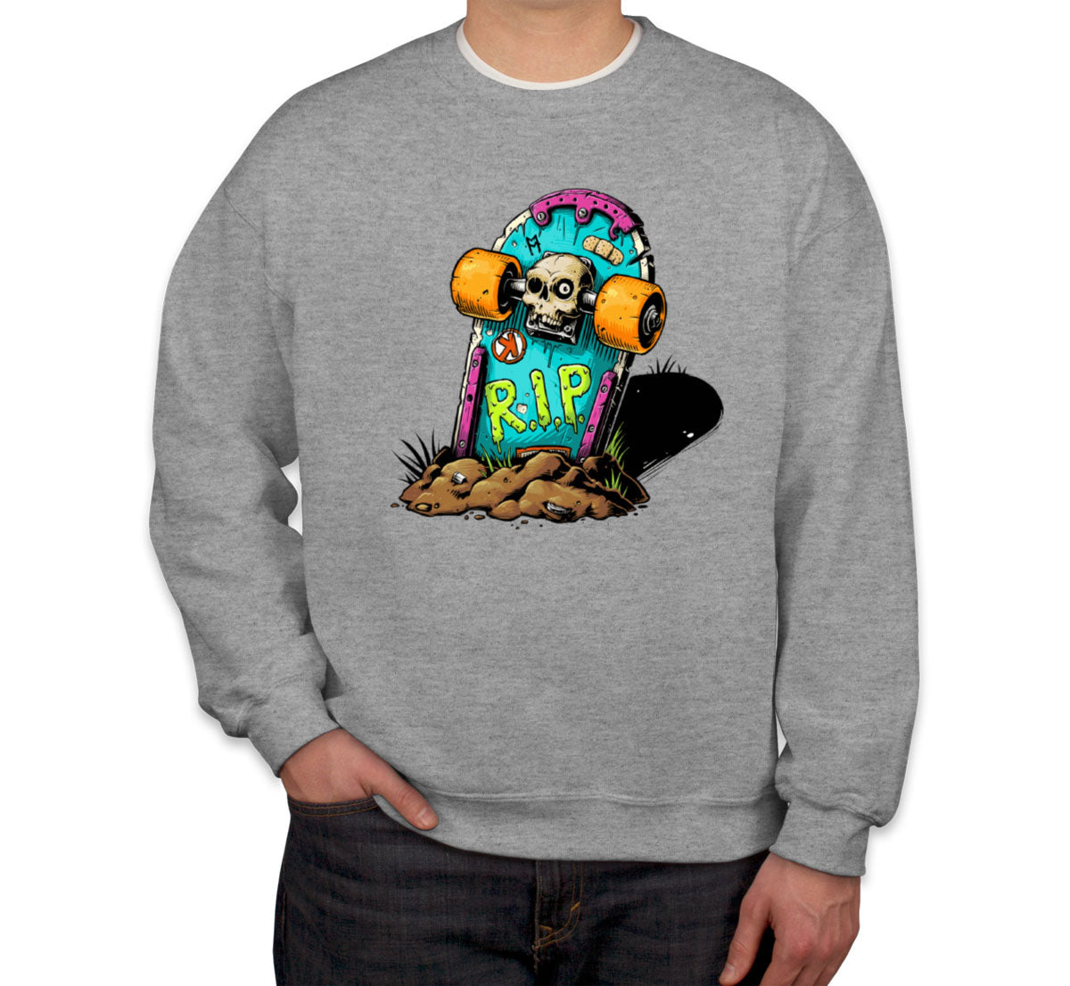 Skateboard Graveyard RIP Unisex Sweatshirt