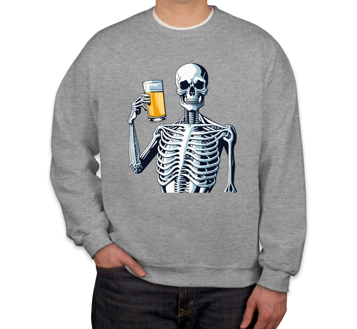 Skeleton Beer Unisex Sweatshirt