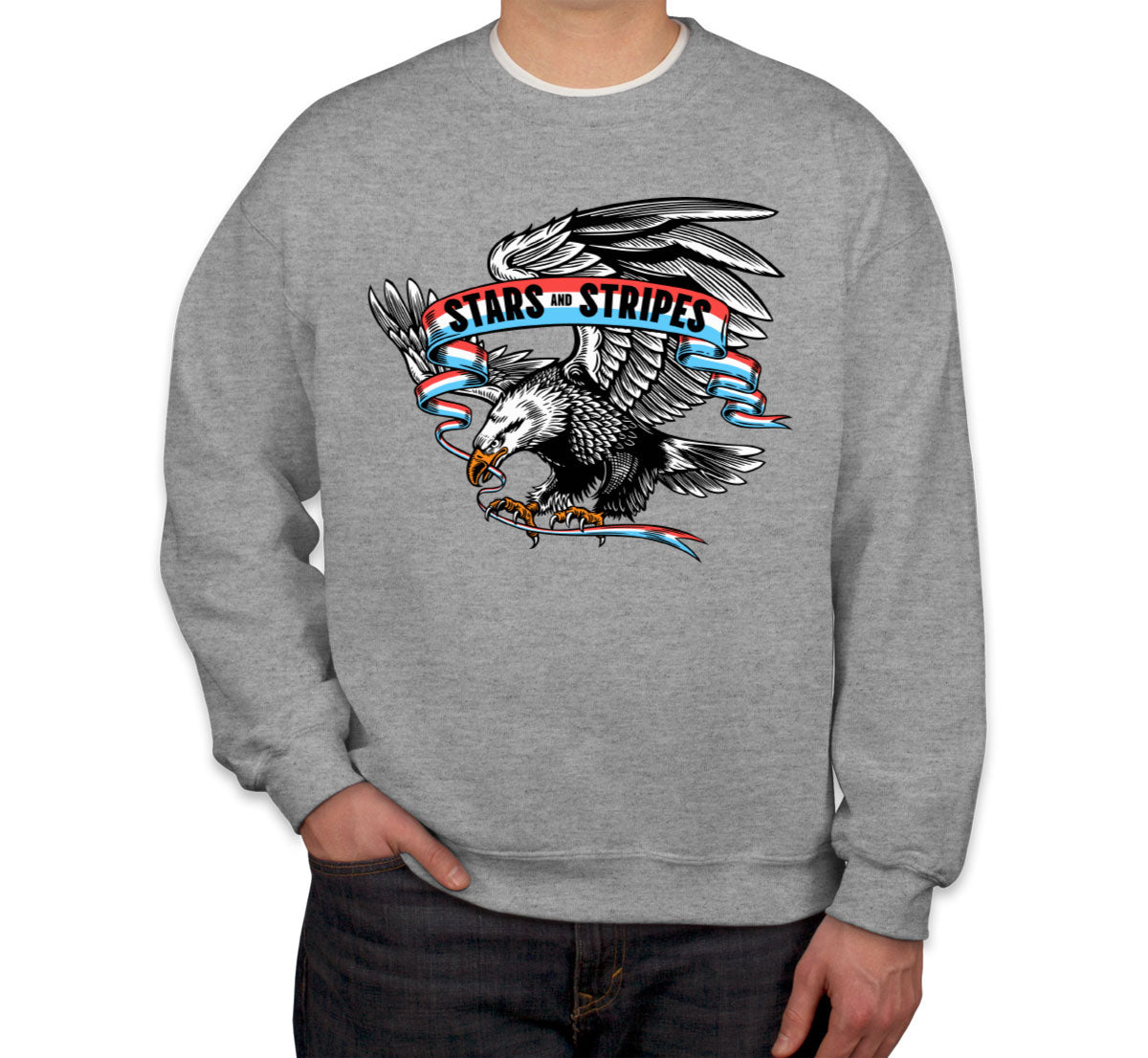 Stars And Stripes American Eagle Patriotic Unisex Sweatshirt