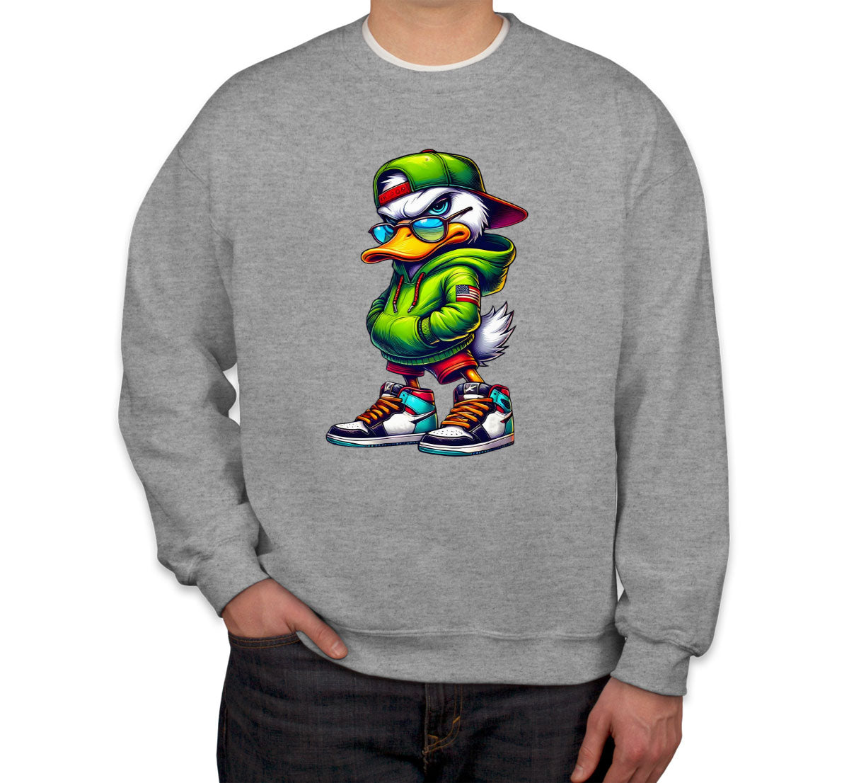 Street Duck Cartoon Unisex Sweatshirt