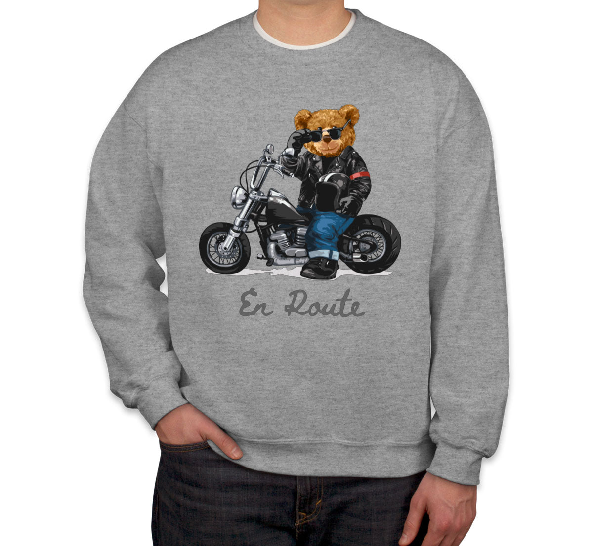 Teddy Bear Biker Unisex Sweatshirt