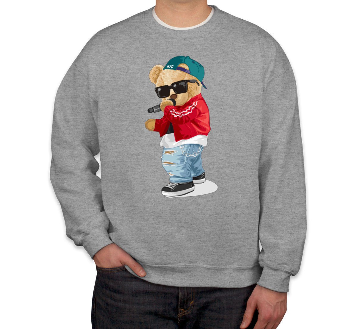 Teddy Bear Rapper Unisex Sweatshirt