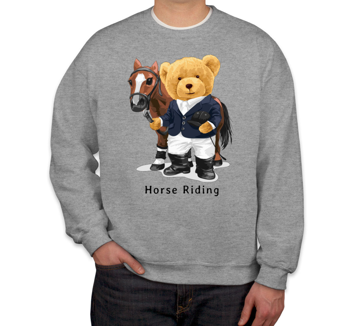 Teddy Bear Riding Unisex Sweatshirt