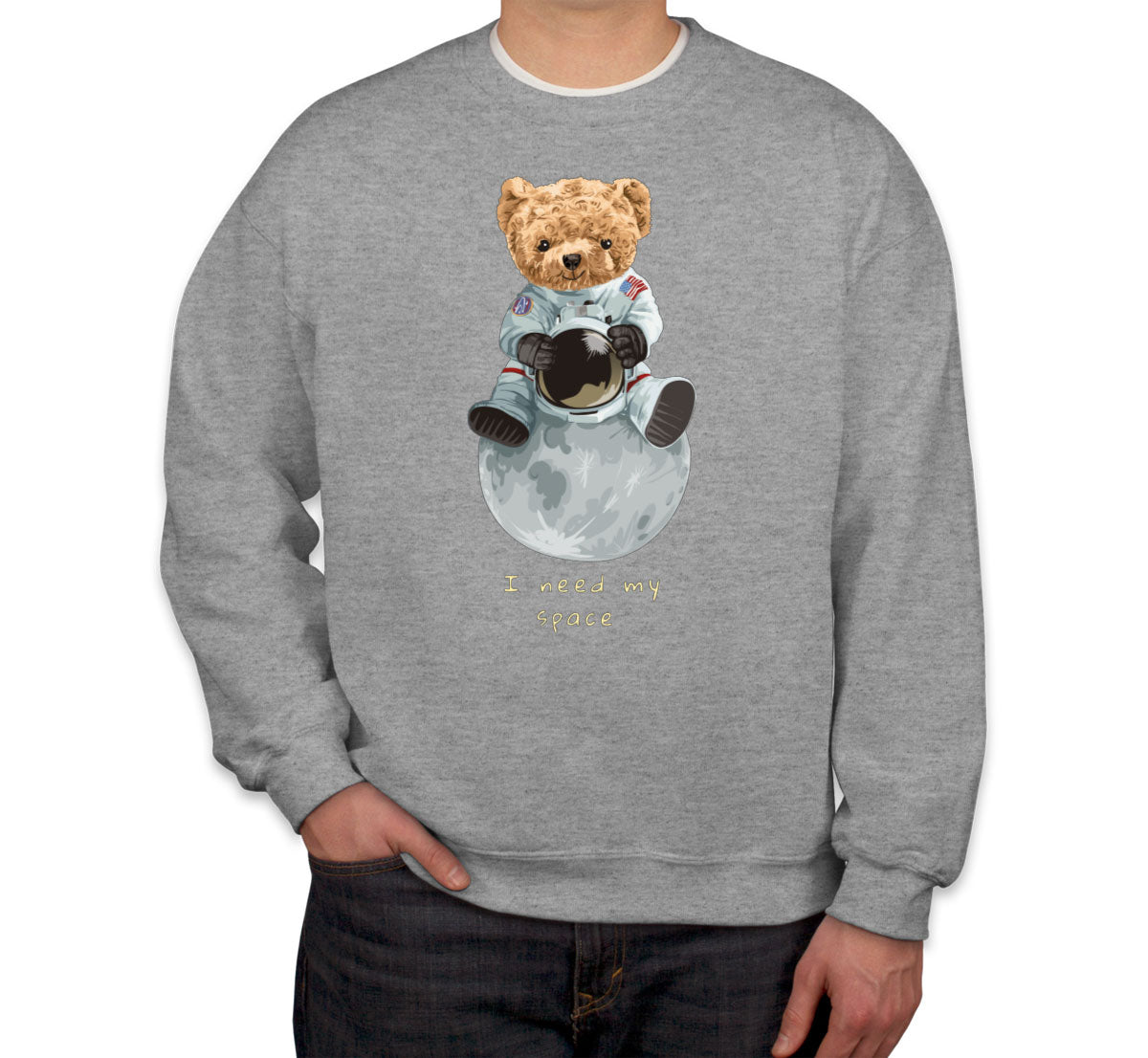 Teddy Bear Astronaut Unisex Sweatshirt