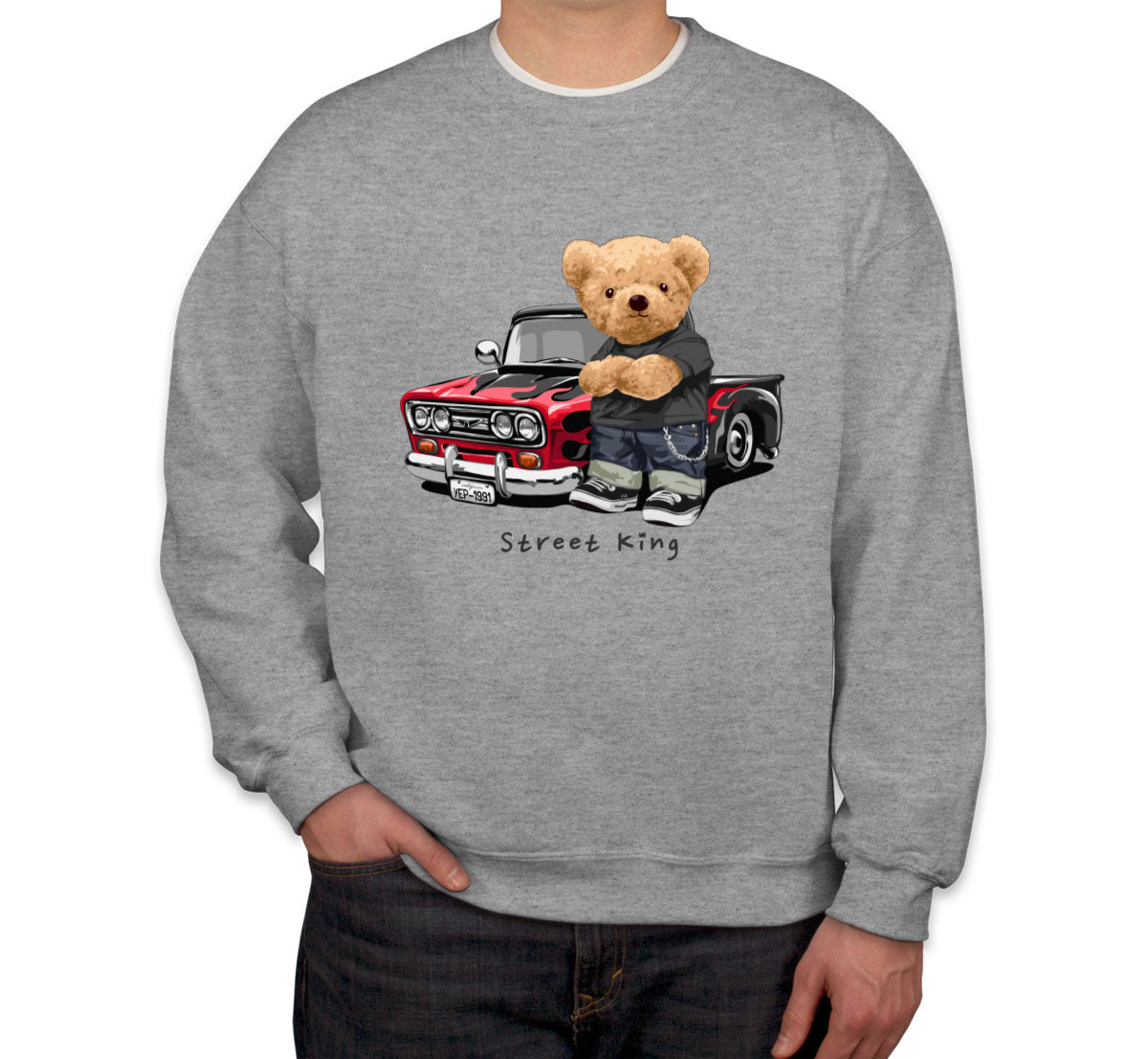 Teddy Bear Street King Unisex Sweatshirt