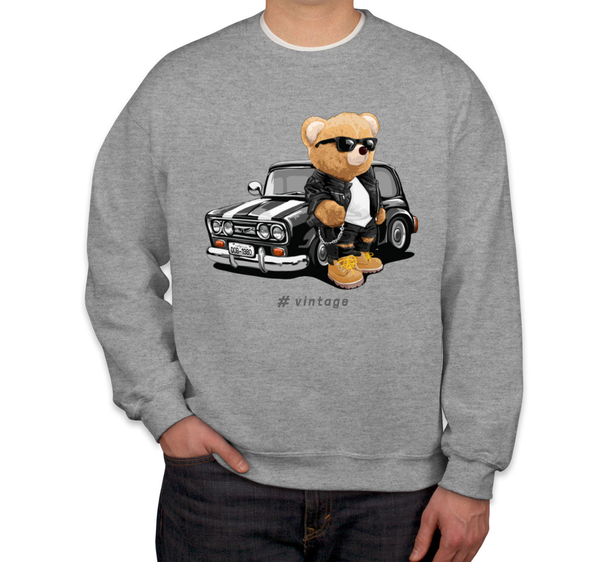 Teddy Bear Vintage Unisex Sweatshirt
