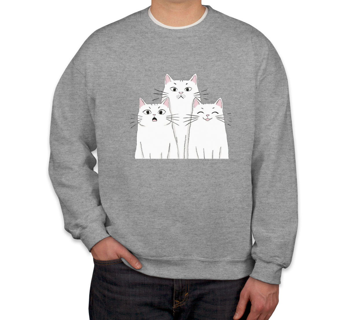 White Cats Unisex Sweatshirt