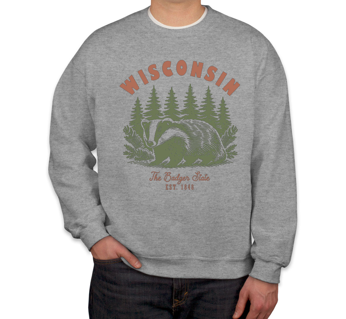 Wisconsin State Vintage Unisex Sweatshirt