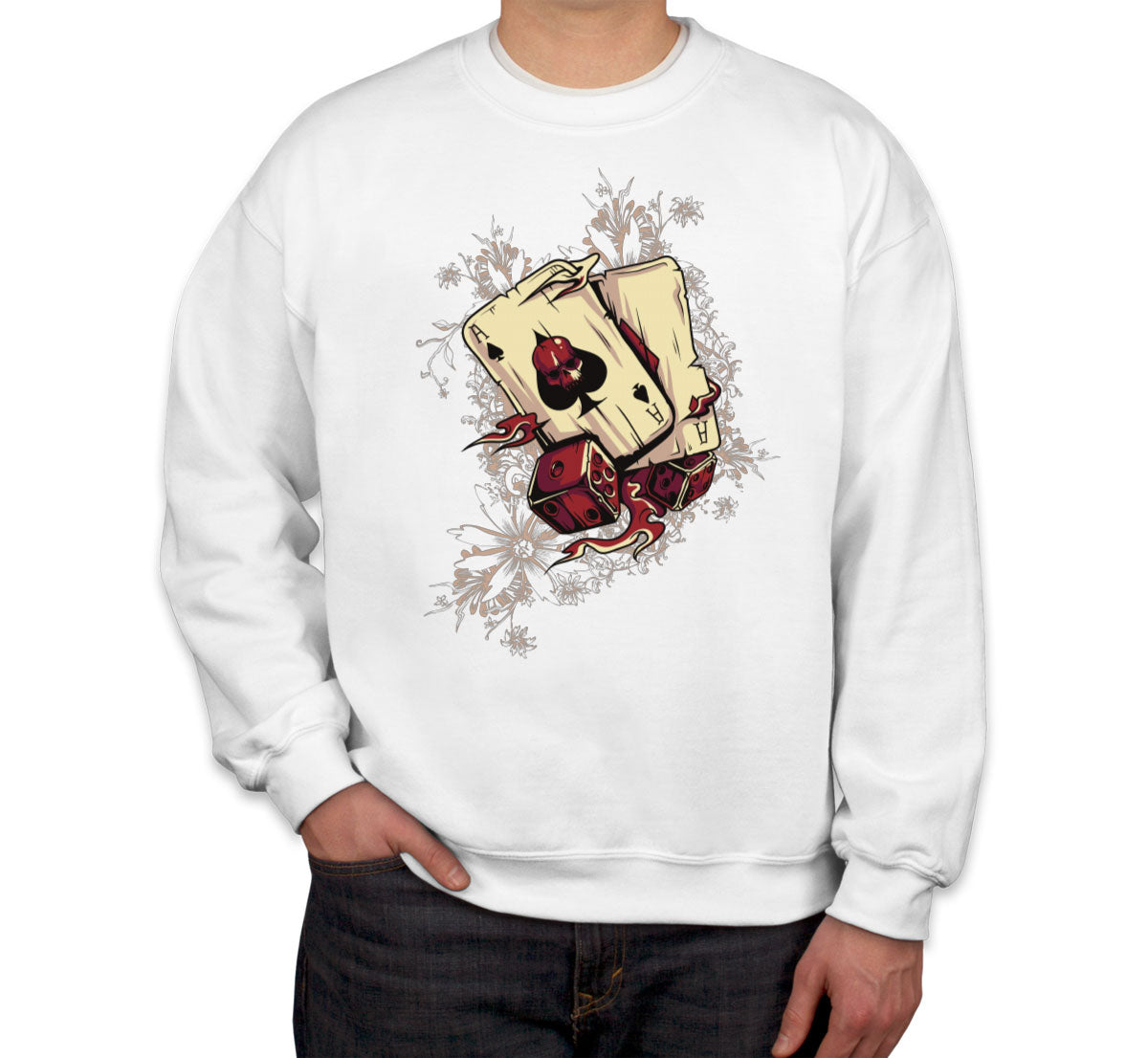 Ace Of Spaces Of Death And Dice Unisex Sweatshirt