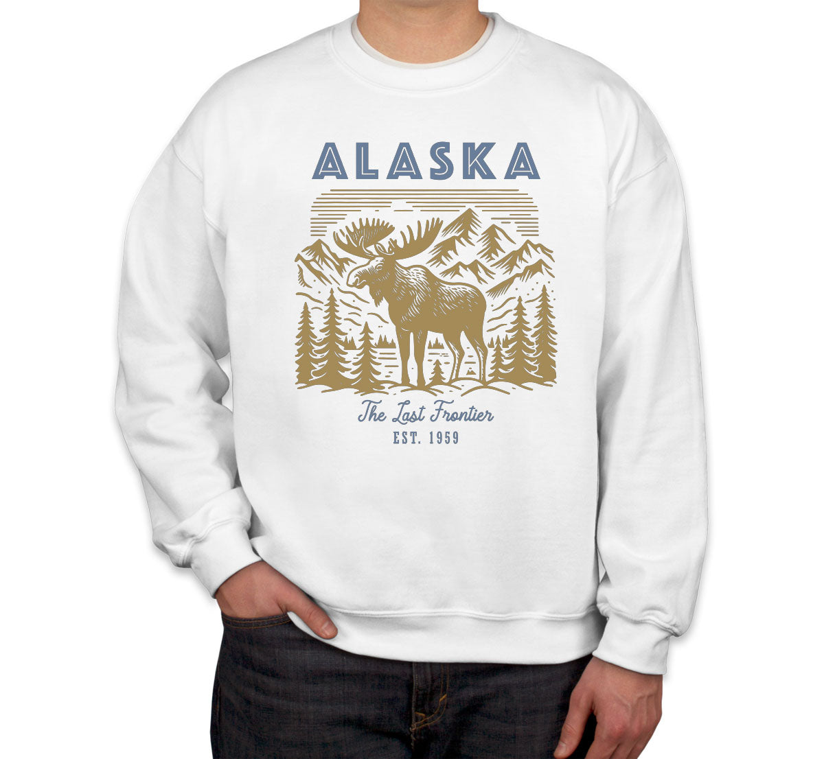Alaska State Vintage Unisex Sweatshirt