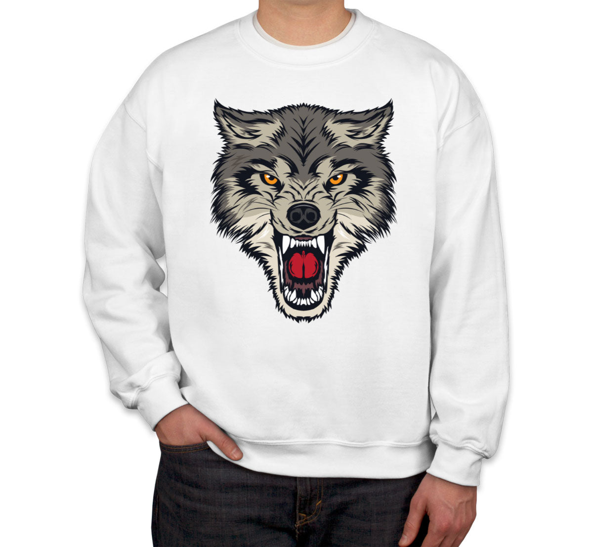 Angry Wolf Unisex Sweatshirt