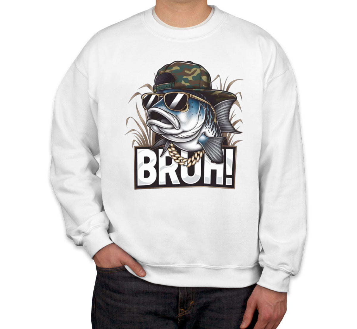 Funny Bass Fishing Unisex Sweatshirt