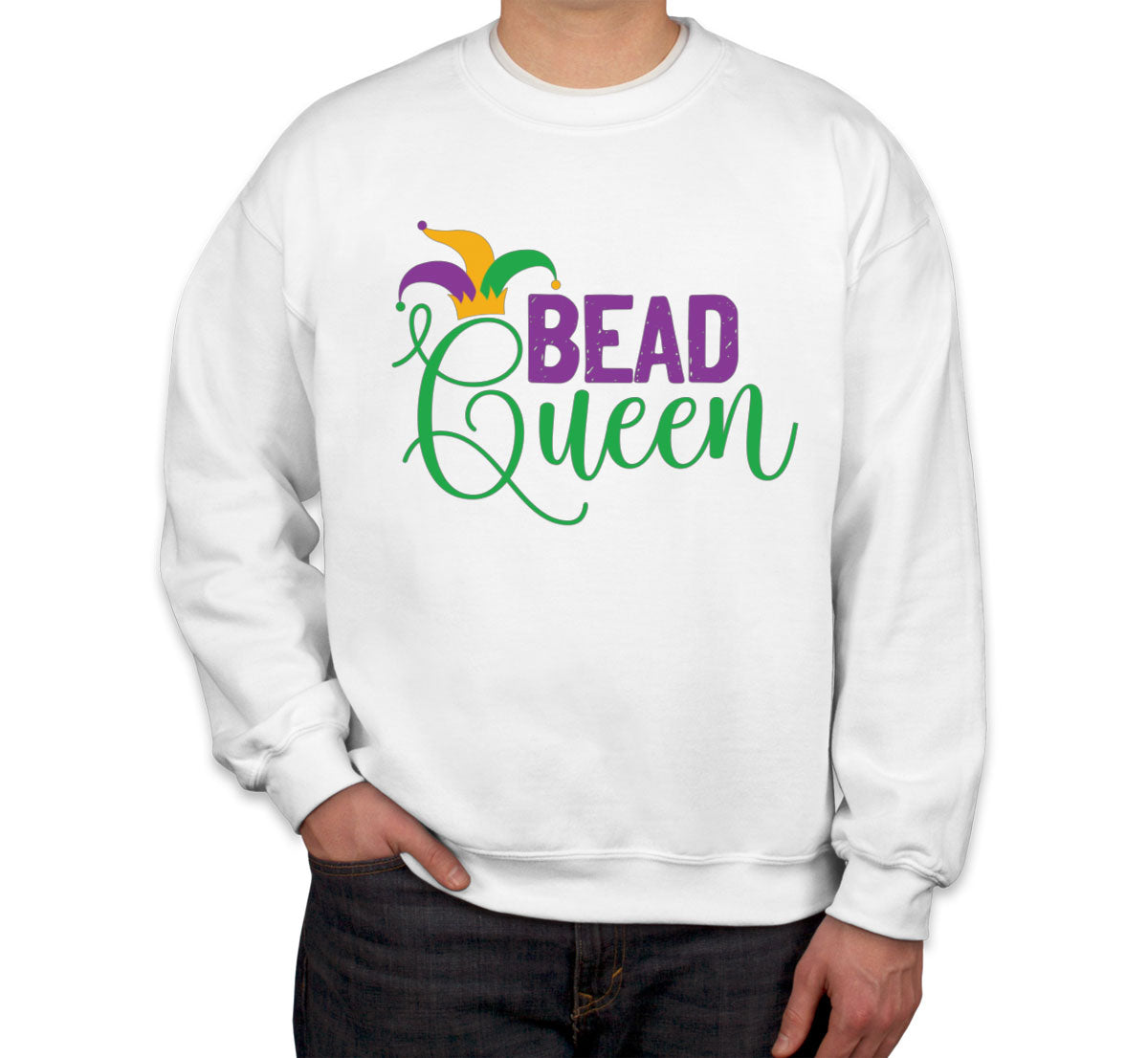 Bead Queen Mardi Gras Unisex Sweatshirt