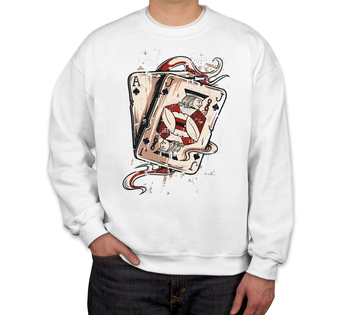 Blackjack Playing Cards Unisex Sweatshirt