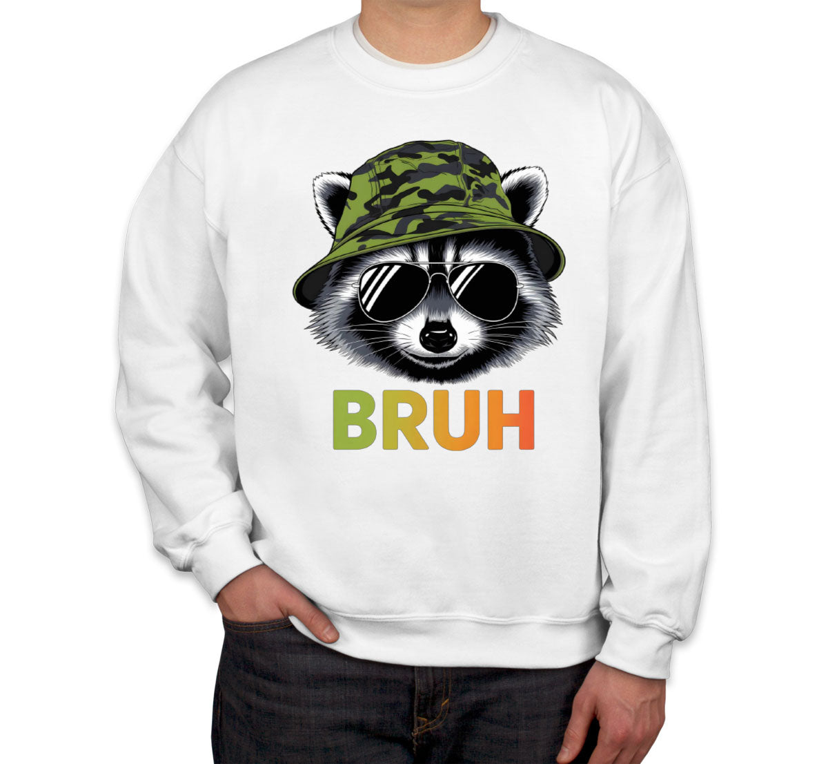 Cute Raccoon Bruh Unisex Sweatshirt
