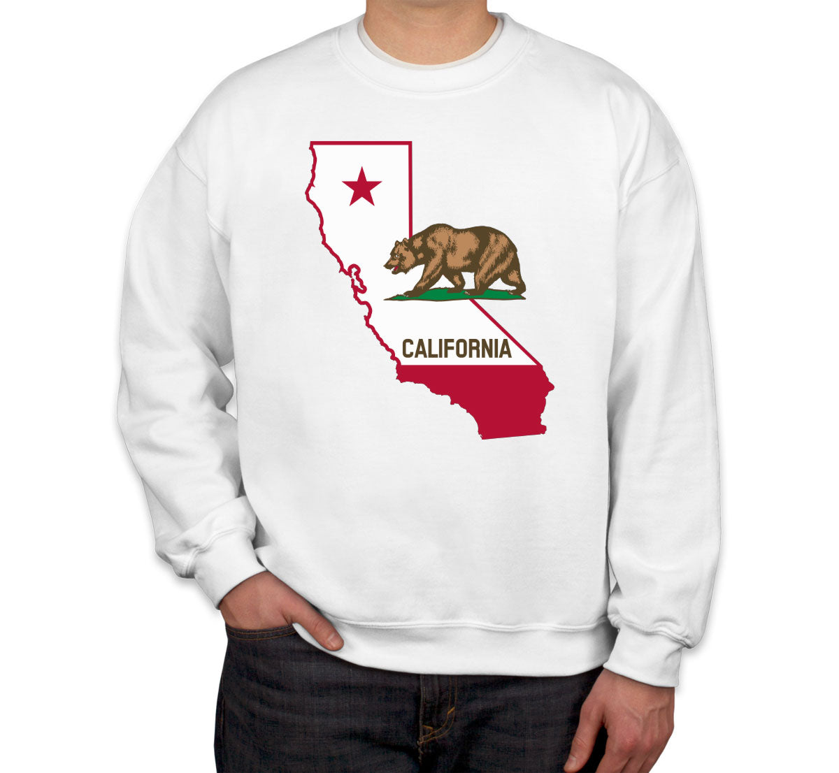 California State Flag Bear Unisex Sweatshirt