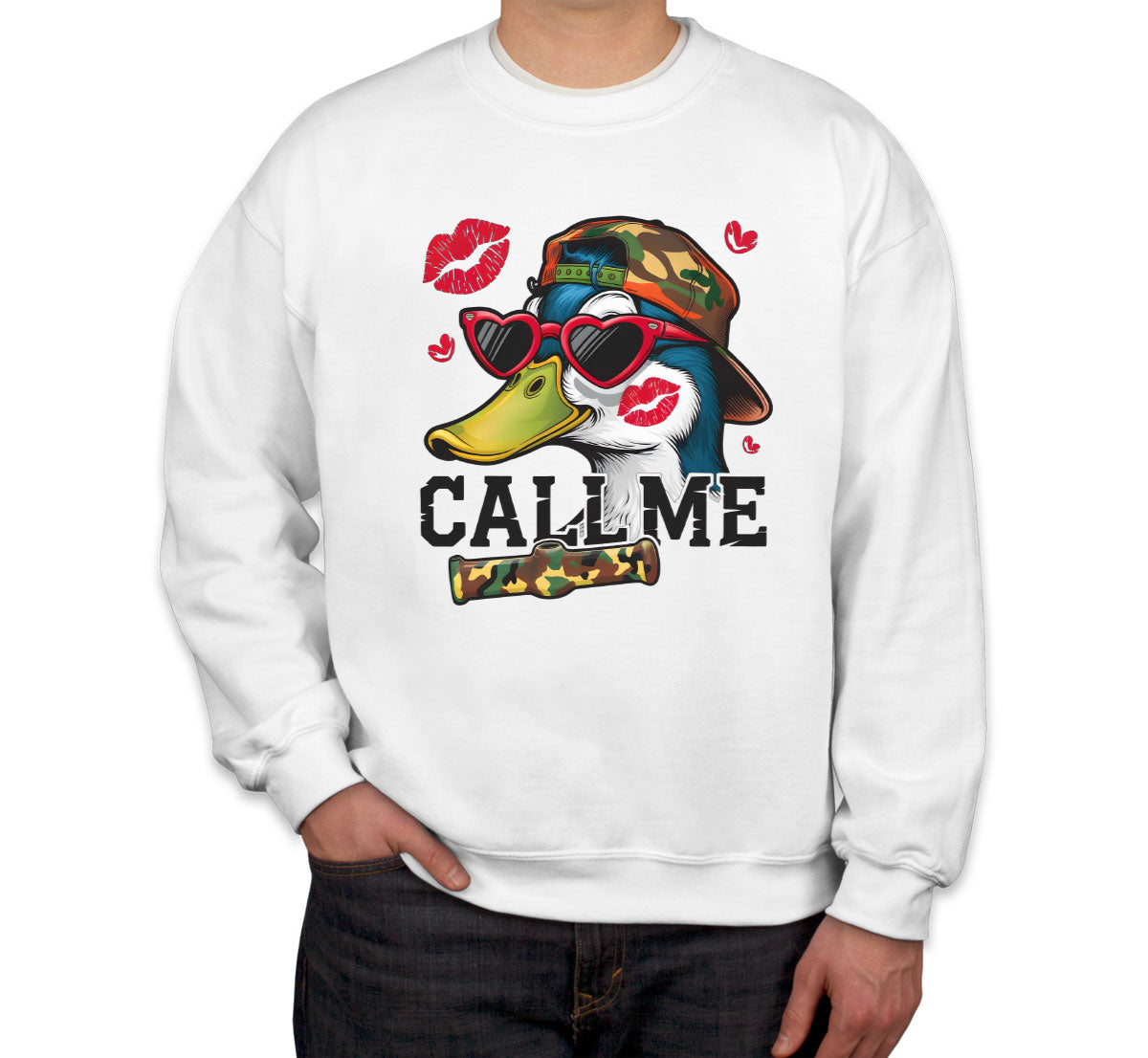 Duck Hunting Call Me Unisex Sweatshirt