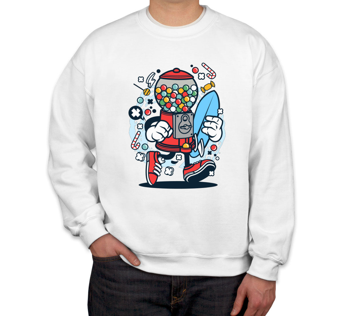 Candy Machine Surfer Unisex Sweatshirt