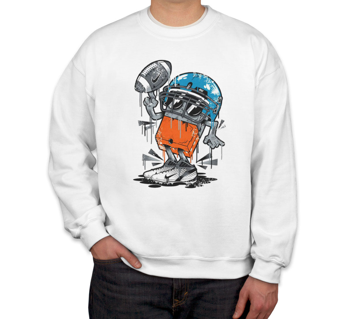 Monster Football Player Unisex Sweatshirt