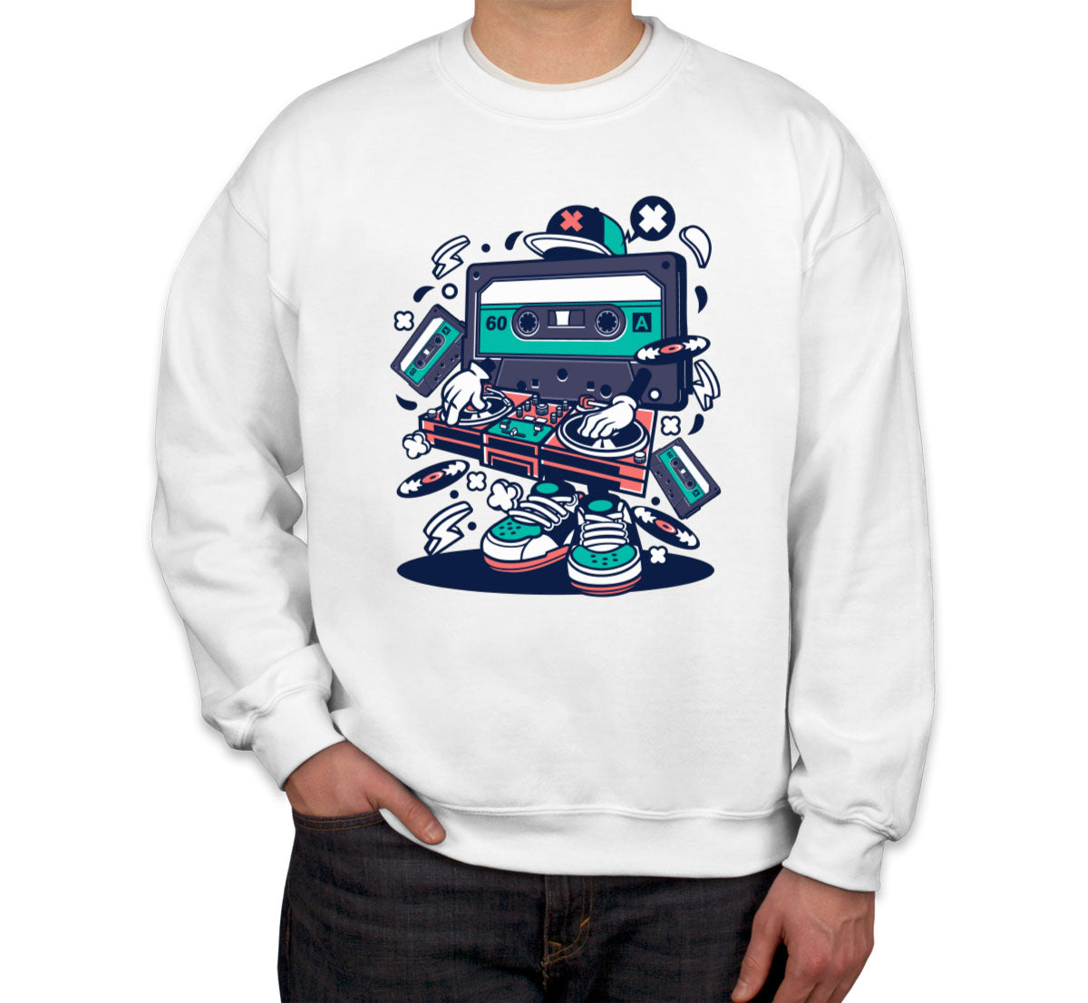 Cassette Disc Jockey Unisex Sweatshirt