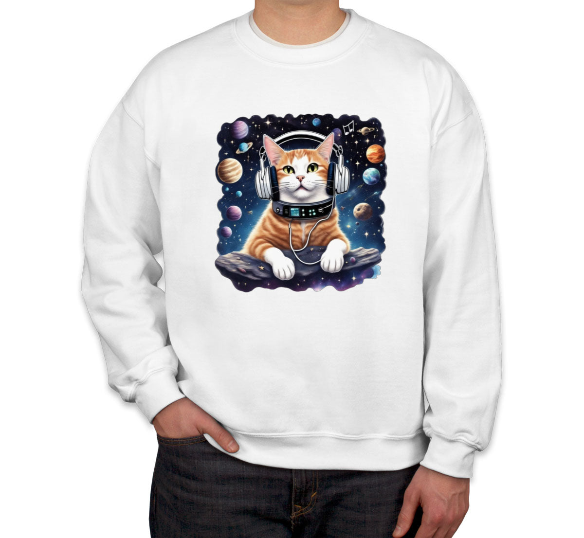Cat In Space Unisex Sweatshirt