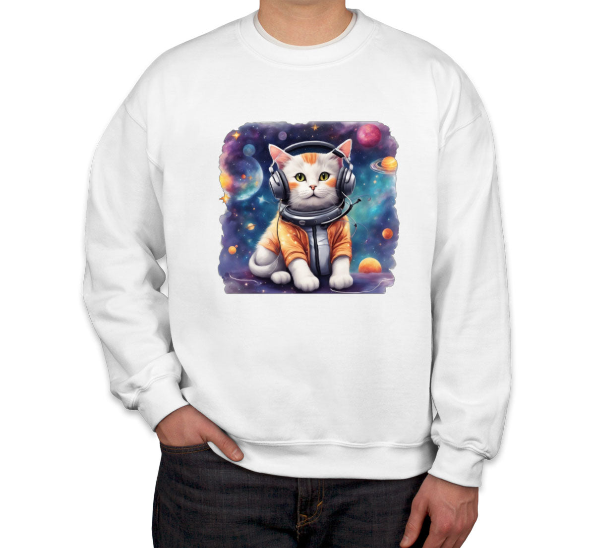 Cat In Space Unisex Sweatshirt