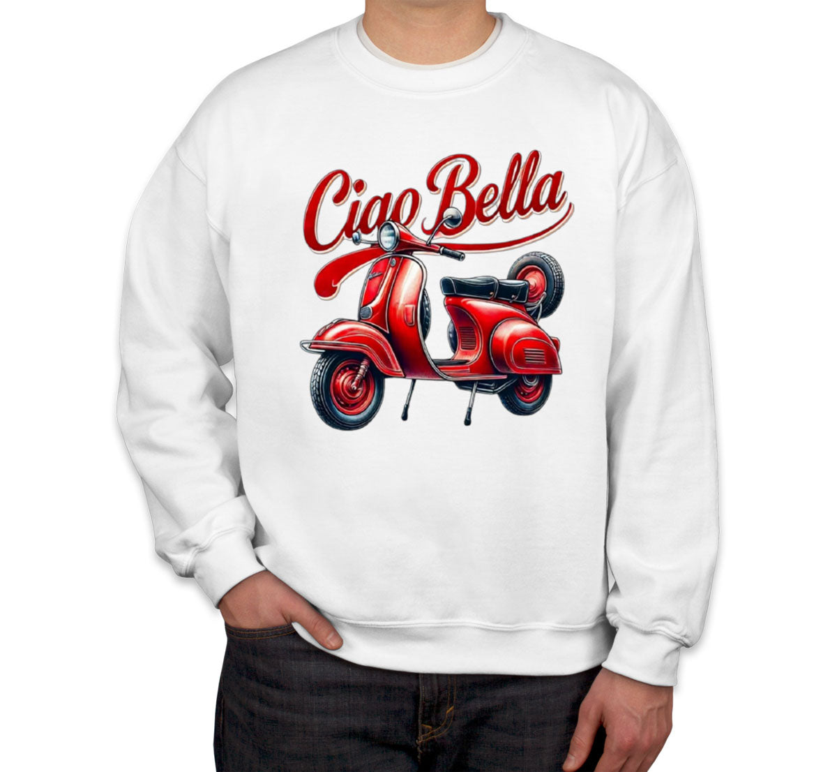 Ciao Bella Red Bike Unisex Sweatshirt
