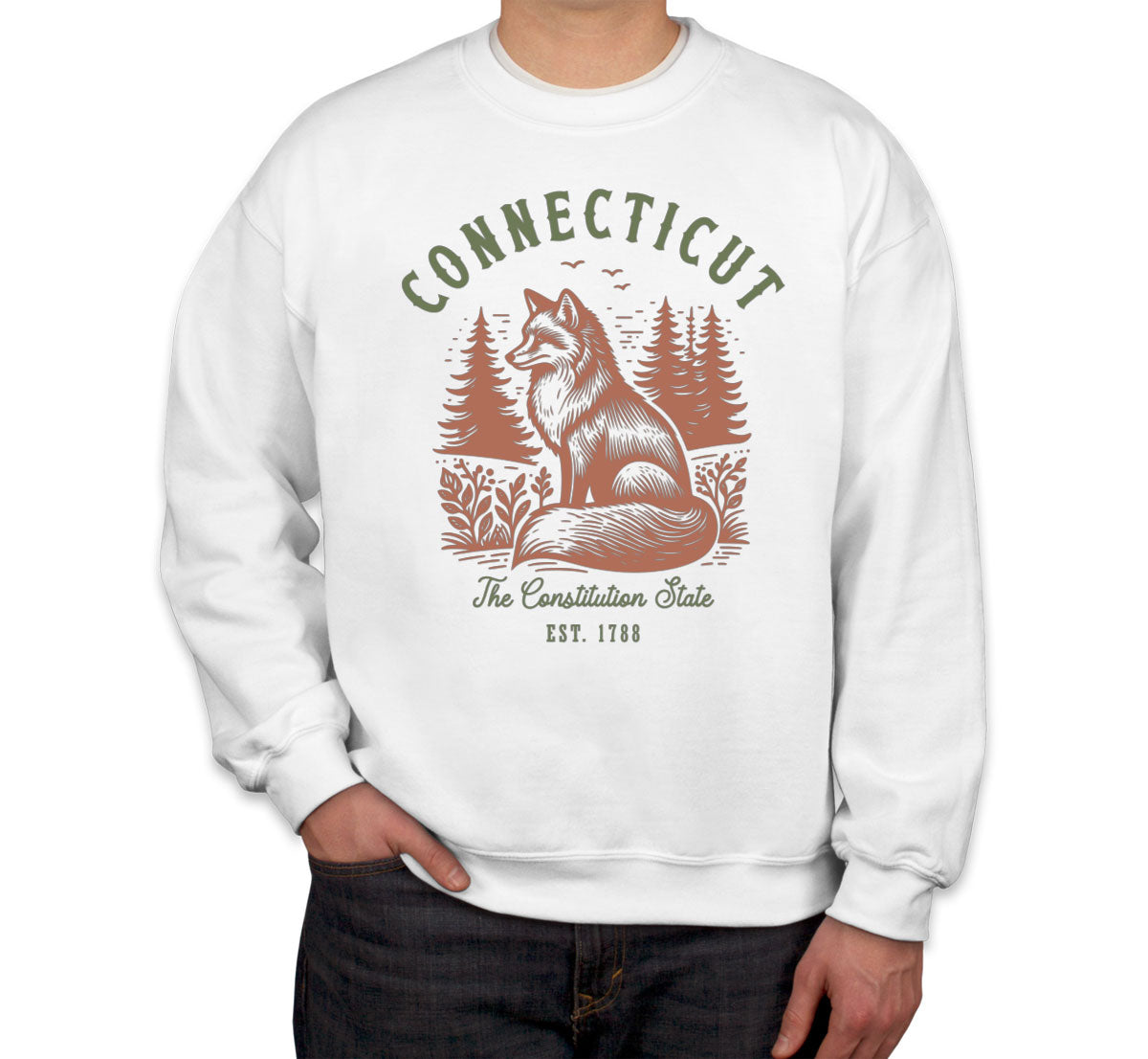 Connecticut State Vintage Unisex Sweatshirt