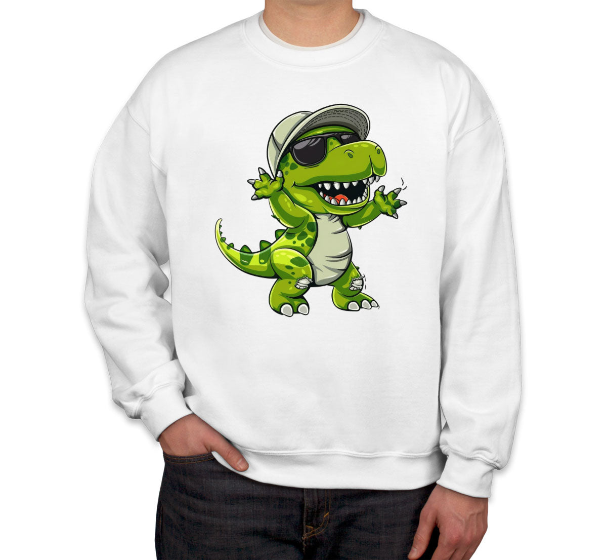 Dabbing Dinosaur Unisex Sweatshirt