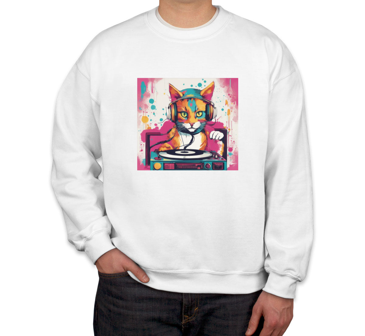 Dj Cat Unisex Sweatshirt
