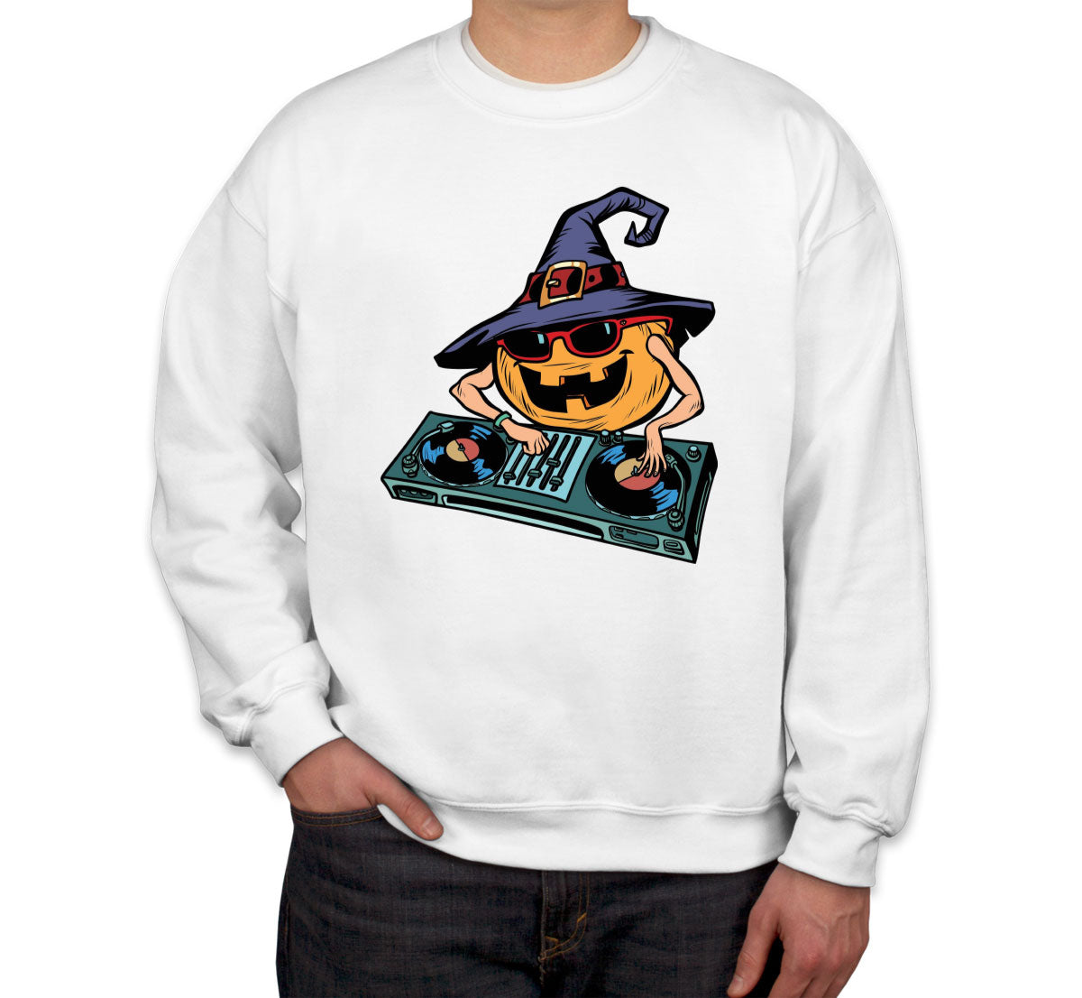 DJ Pumpkin Halloween Unisex Sweatshirt