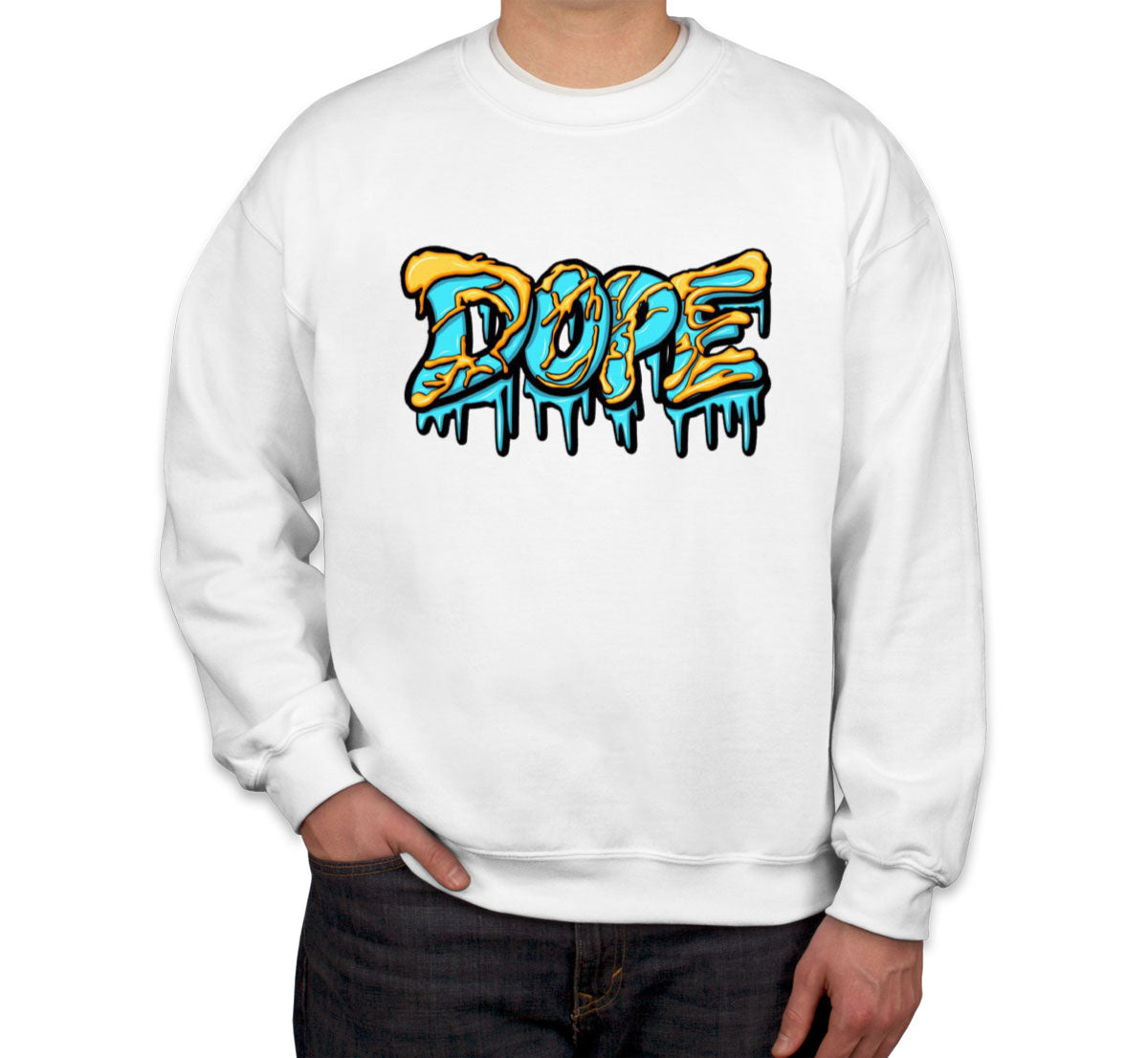 Dope Dripping Typography Unisex Sweatshirt