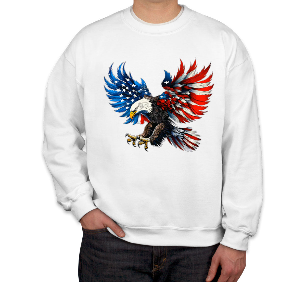 American Eagle Flag Independence Day Patriotic Unisex Sweatshirt