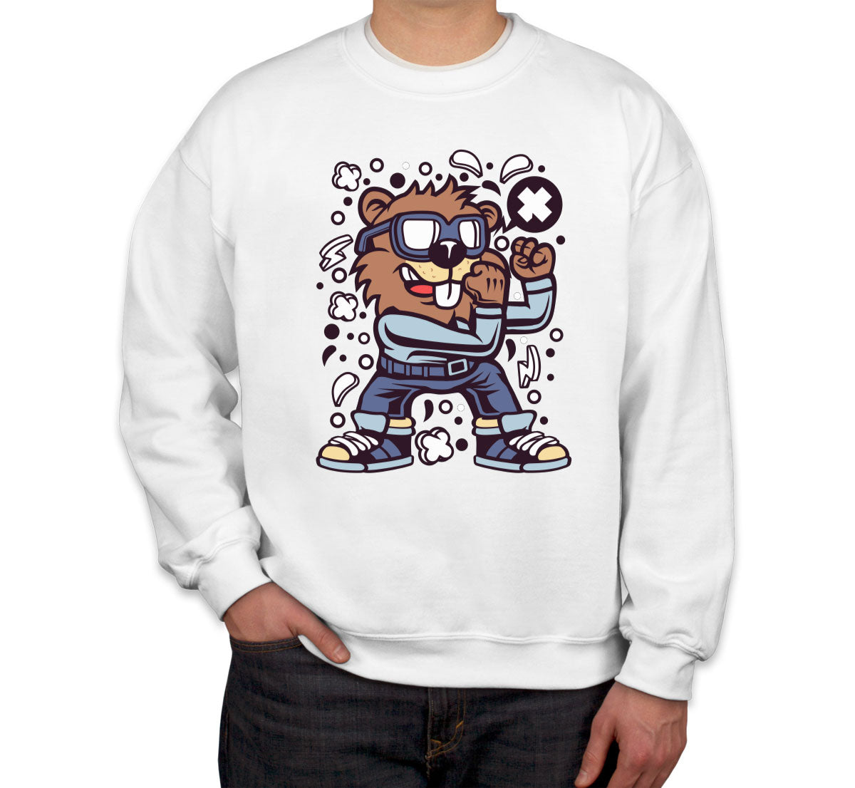 Fighter Beaver Unisex Sweatshirt