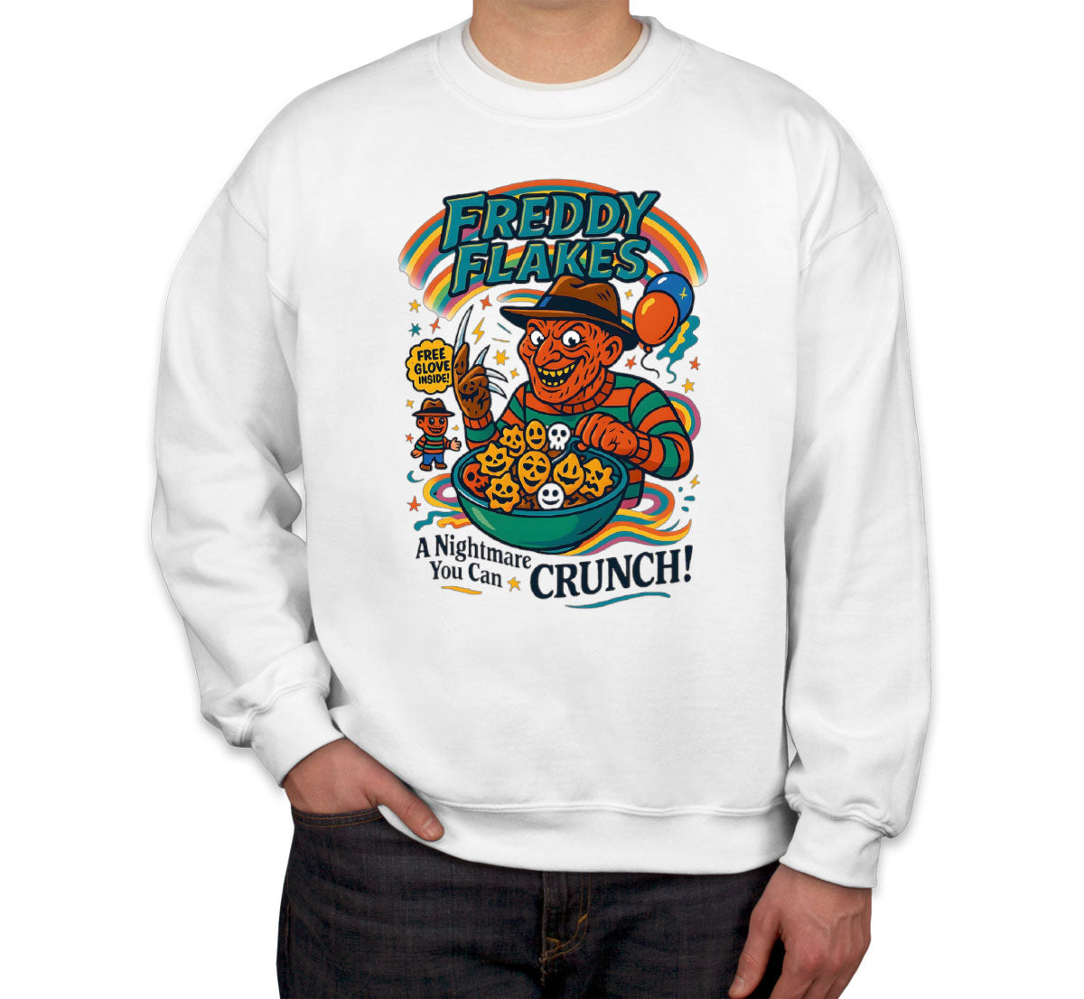 Freddy Flakes Halloween Unisex Sweatshirt