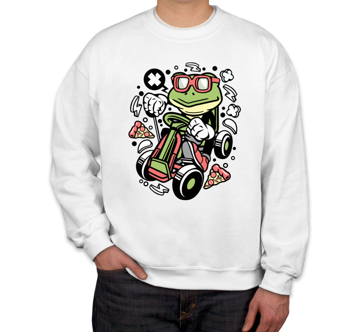 Frog GoKart Racer Unisex Sweatshirt