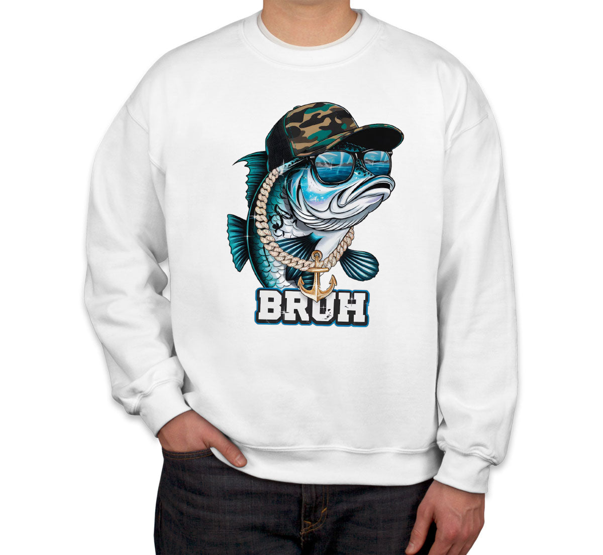 Funny Bass Fishing Unisex Sweatshirt