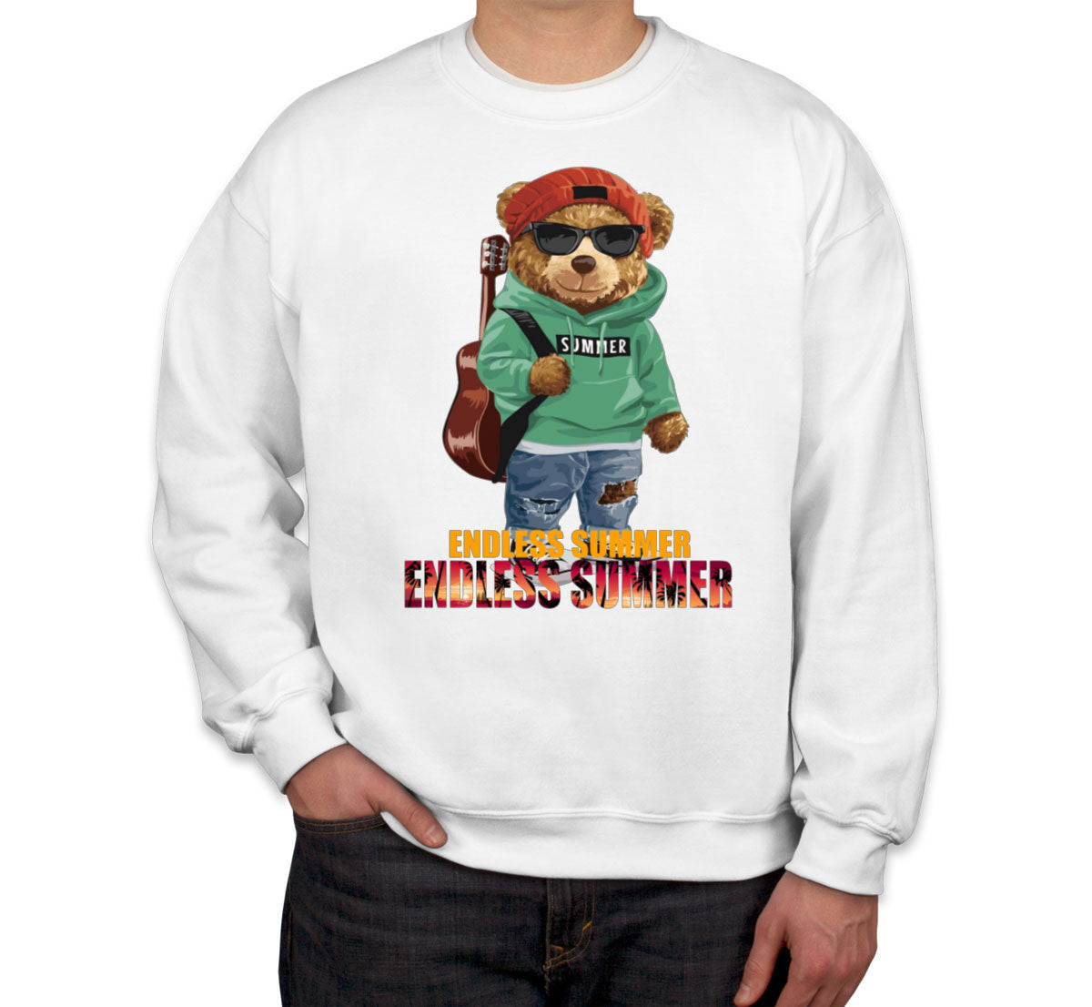 Funny Cool Bear Endless Summer Unisex Sweatshirt