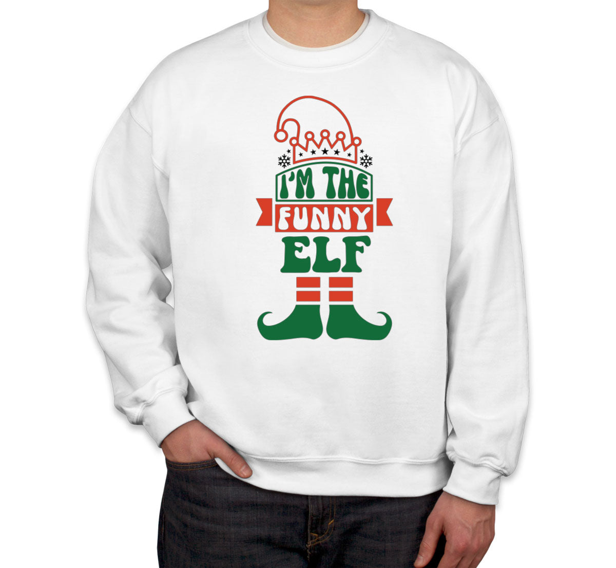 I'm The Funny Elf Christmas Unisex Sweatshirt