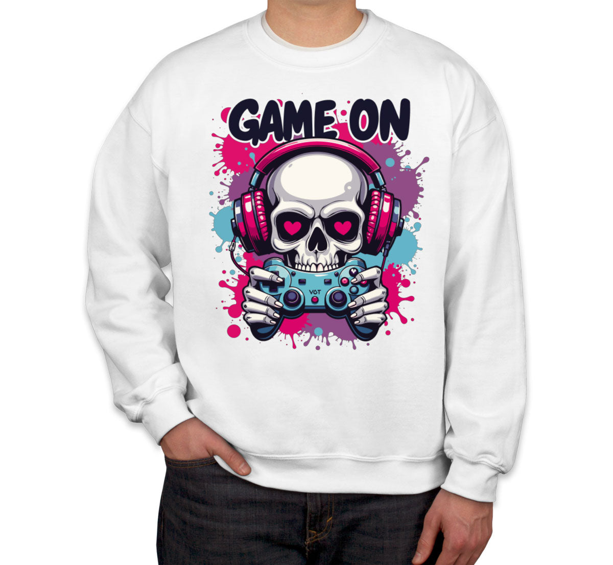 Game On Skull Unisex Sweatshirt