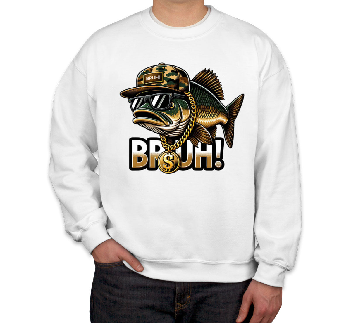 Funny Bass Fishing Unisex Sweatshirt