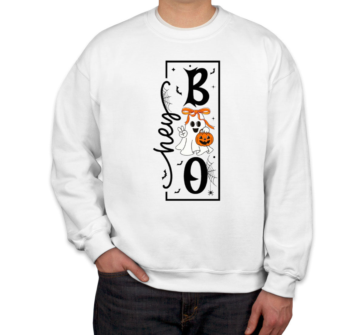 Hey Boo Halloween Unisex Sweatshirt