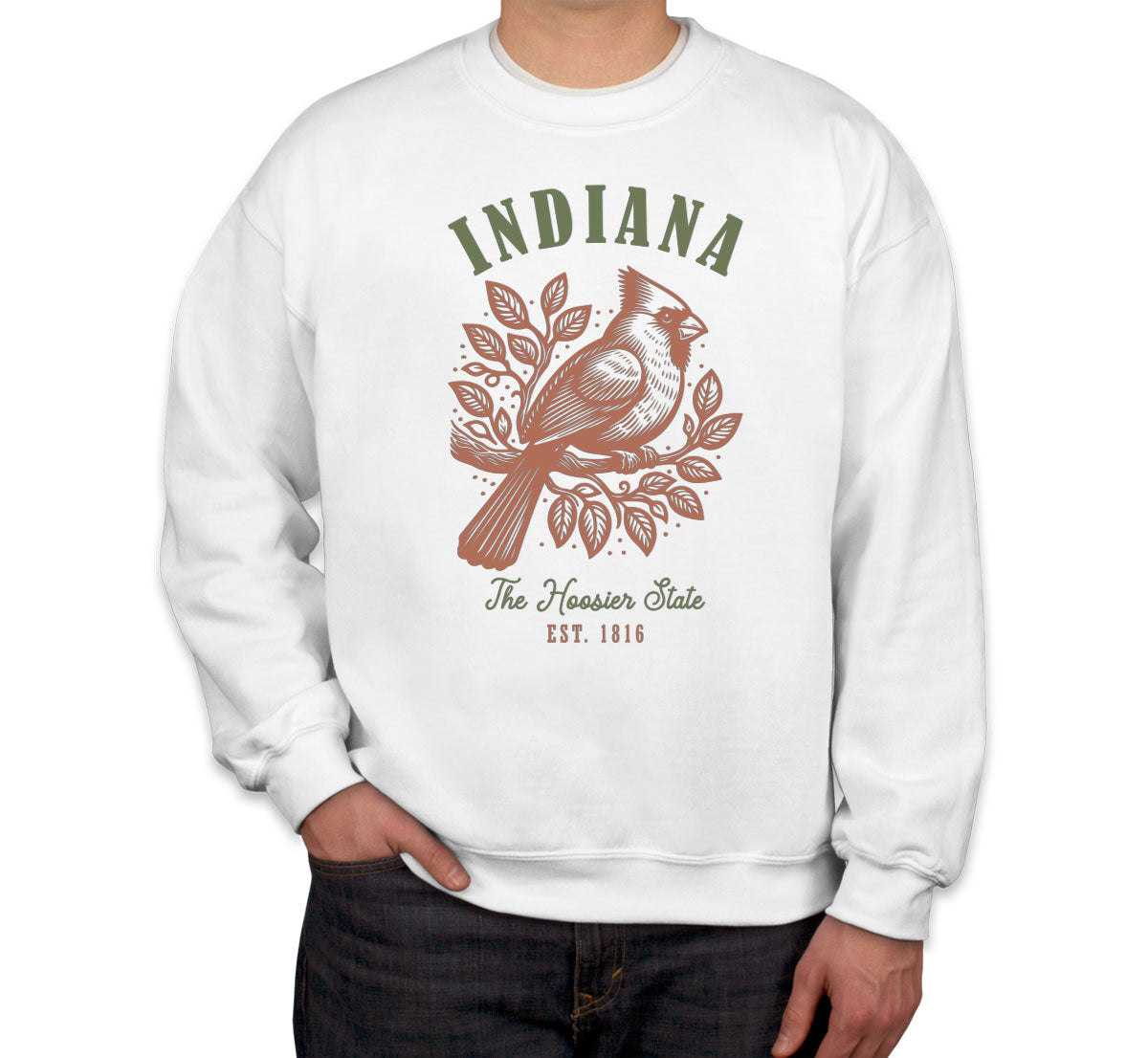 Indiana State Vintage Unisex Sweatshirt
