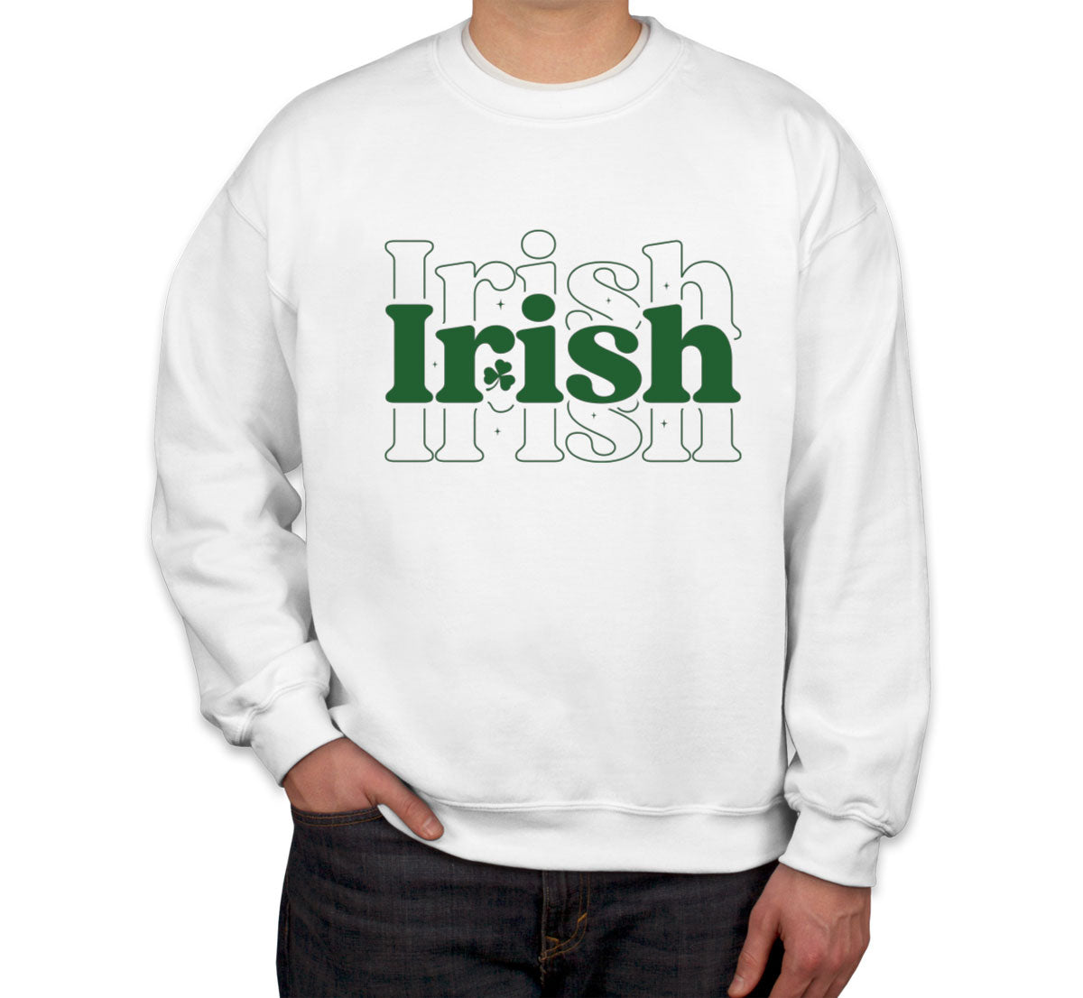 Irish Typography St. Patrick's Day Unisex Sweatshirt