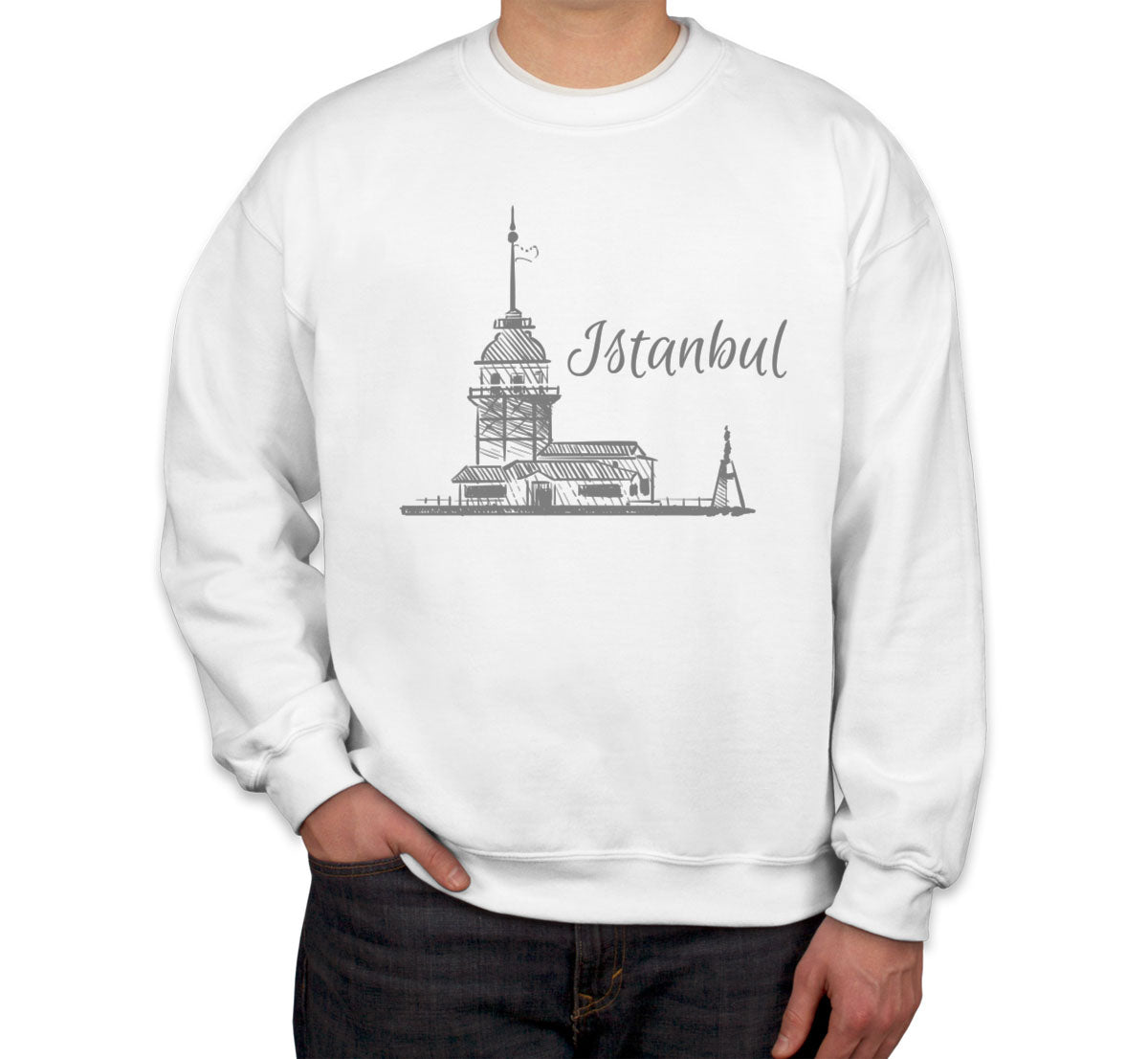 Maiden's Tower Istanbul Turkiye Unisex Sweatshirt