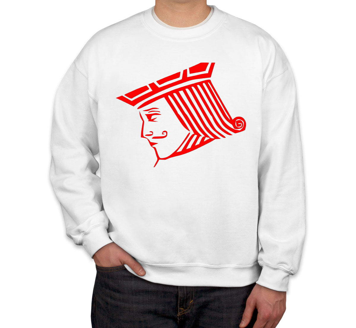 Jack King Playing Cards Unisex Sweatshirt